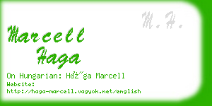 marcell haga business card